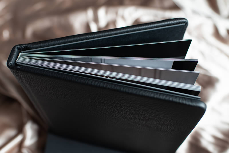self reflections boudoir leather photo album